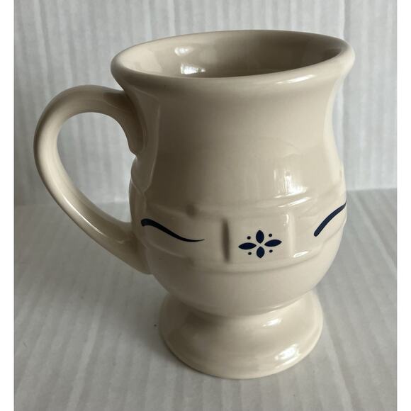 Longaberger Pottery Woven Traditions Latte Mug 31619100 Stoneware Holds 14 oz. - Picture 3 of 11